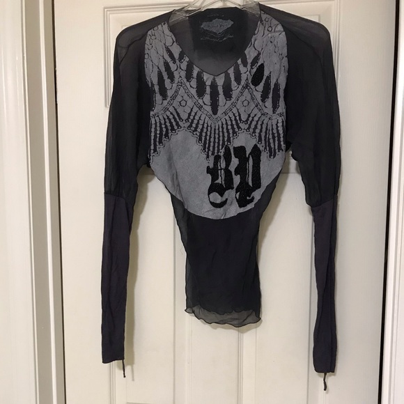 Buddhist Punk sheer Top - Picture 2 of 13